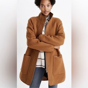 Like new, Madewell cocoon camel coat, size XXS